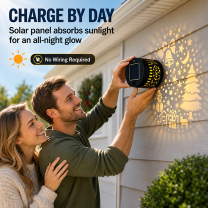 Decorative Wall Light: Festive Light Patterns, IP65, Auto-On At Night
