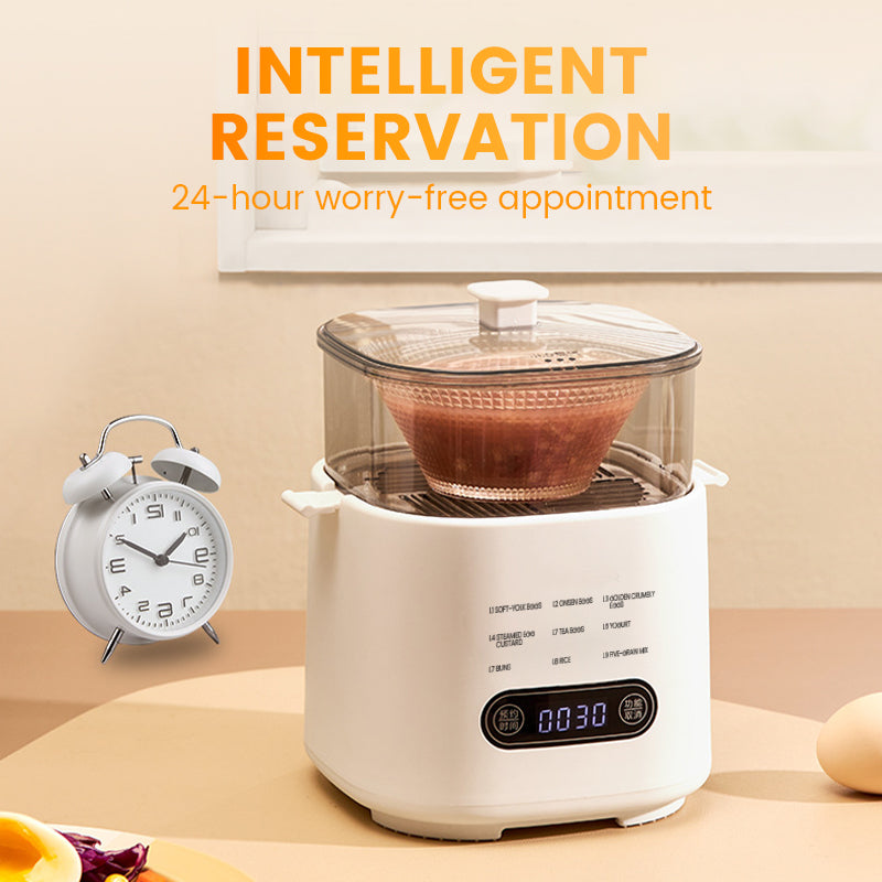 Mini Multi-Functional Egg Cooker – Smart Touch Panel, 6-Egg Capacity, Boils, Poaches, Scrambles & Steams